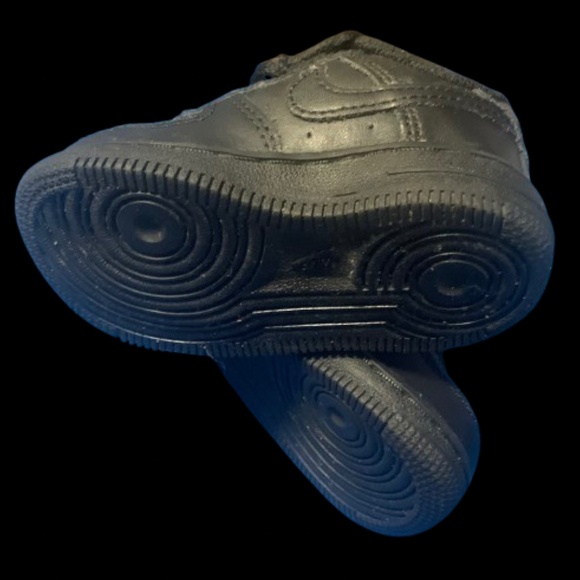 Children's Nike Air Force 1 Low Shoes Size 4c Black 314194 009 preowned - Picture 7 of 8